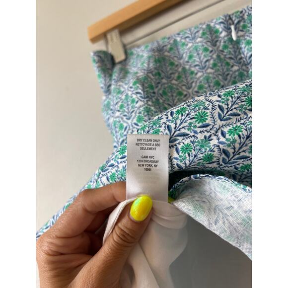 NWT Cami NYC Bia Floral Mini Skirt Women's Turquoise Wallpaper Size: 4 - Picture 8 of 10